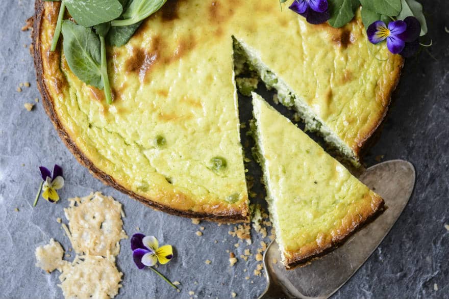 Recipe: pea cheesecake | Richard Jackson's Garden